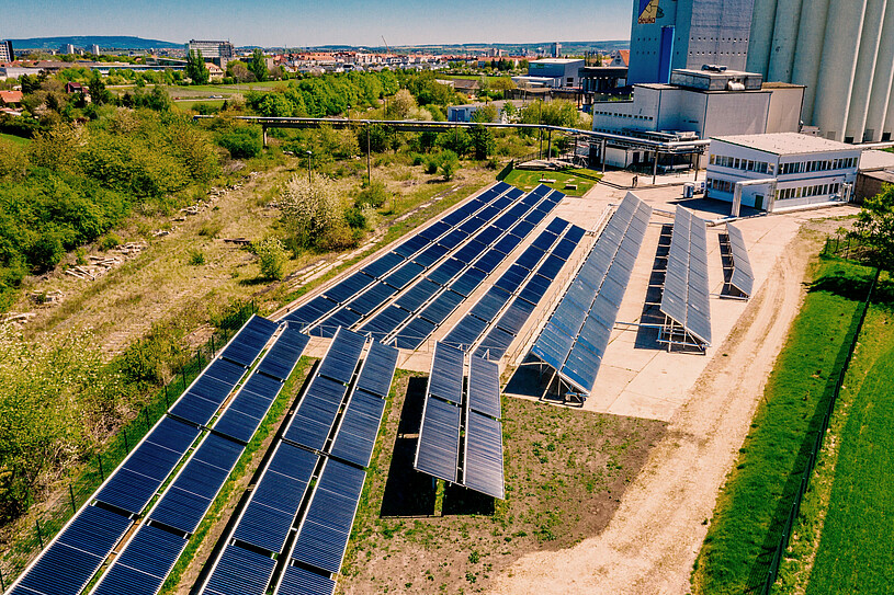 Solarthermieanlage der Stadtwerke Erfurt in Marbach © SWE Energie GmbH 2019 Solarthermieanlage der Stadtwerke Erfurt in Marbach © SWE Energie GmbH 2019